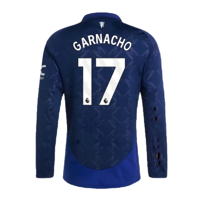 2024-2025 Man Utd Long Sleeve Away Shirt (Garnacho 17) — Shop Online