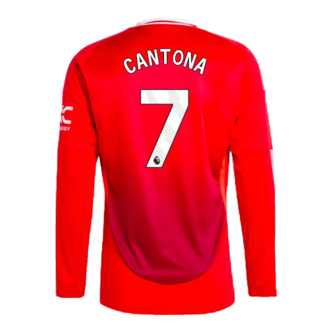 2024-2025 Man Utd Long Sleeve Home Shirt (Cantona 7) — Shop Now