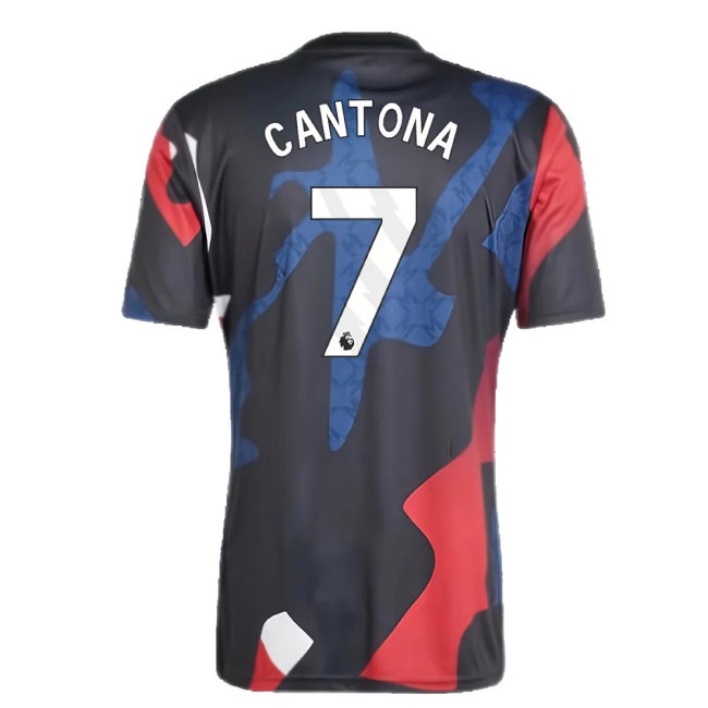 2024-2025 Man Utd Pre-Match Jersey (Black) (Cantona 7) — Buy Online