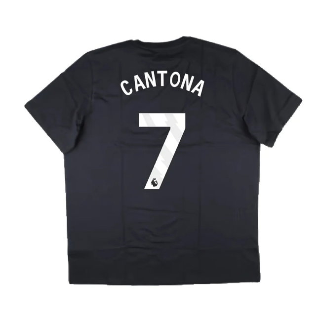 2024-2025 Man Utd Seasonal Graphic Tee (Night Grey) (Cantona 7) — Buy Online