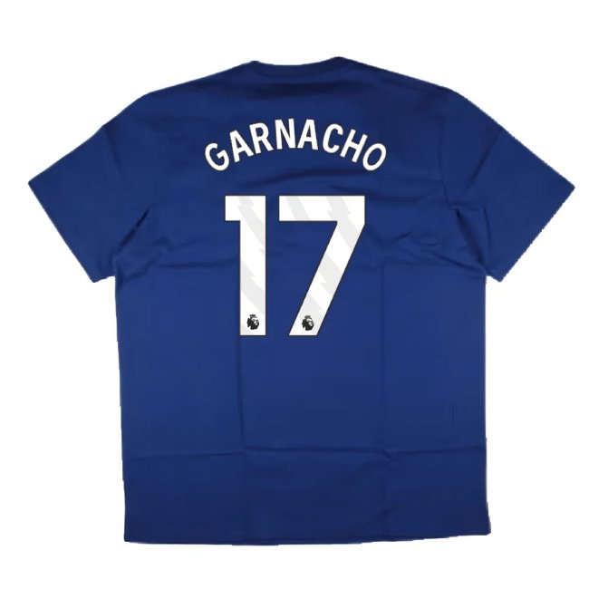 2024-2025 Man Utd Seasonal Tee (Victory Blue) (Garnacho 17) — Buy Online