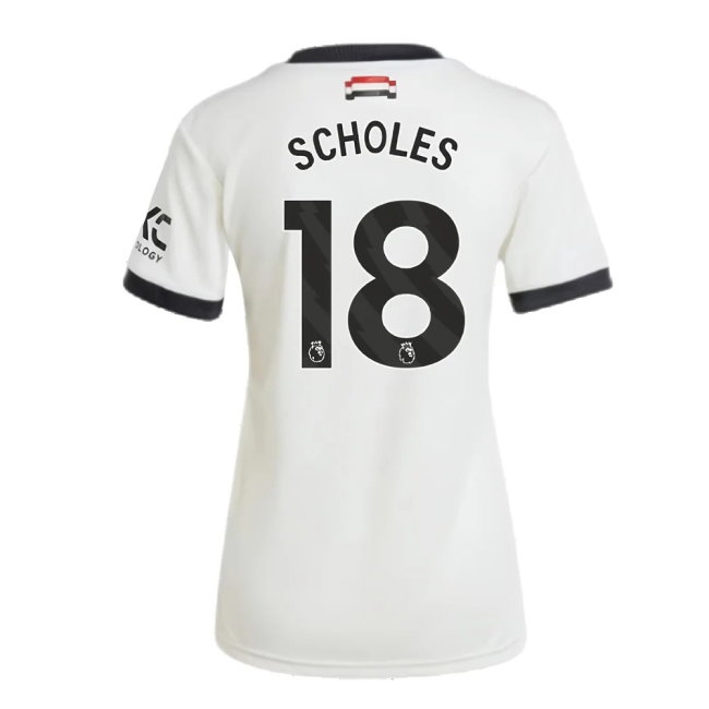2024-2025 Man Utd Third Shirt (Womens) (Scholes 18) — Shop Now