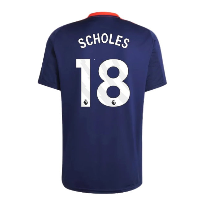 2024-2025 Man Utd Training Jersey (Night Indigo) (Scholes 18) — Shop Now