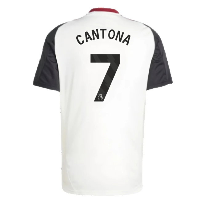 2024-2025 Man Utd Training Jersey (Off White) (Cantona 7) — Shop Now