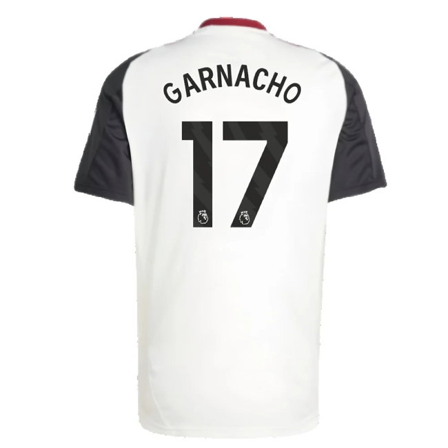 2024-2025 Man Utd Training Jersey (Off White) (Garnacho 17) — Shop Now
