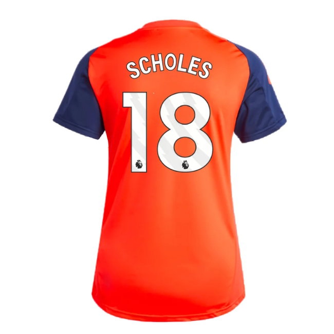 2024-2025 Man Utd Training Jersey (Red) - Womens (Scholes 18) — Buy Now