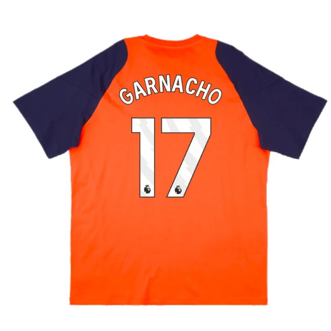 2024-2025 Man Utd Training Tee (Red) (Garnacho 17) — Buy Online