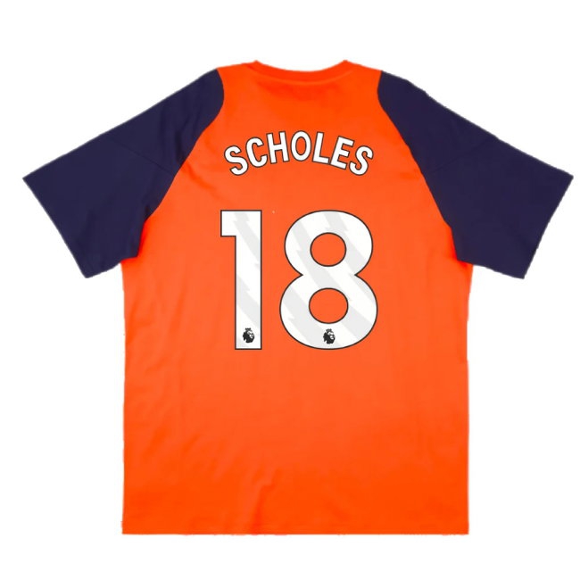 2024-2025 Man Utd Training Tee (Red) (Scholes 18) — Shop Now