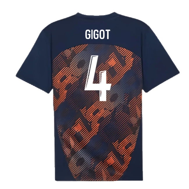 2024-2025 Marseille Pre-Match Shirt (Club Navy) (Gigot 4) — Shop Online