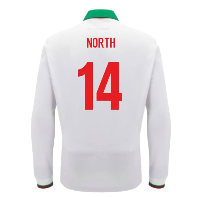 2024-2025 Wales Away Cotton LS Rugby Shirt (North 14) — Buy Online