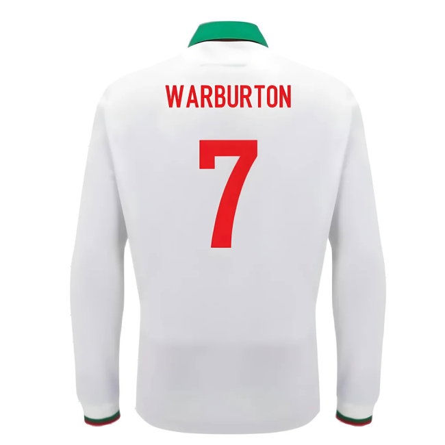 2024-2025 Wales Away Cotton LS Rugby Shirt (Warburton 7) — Shop Now