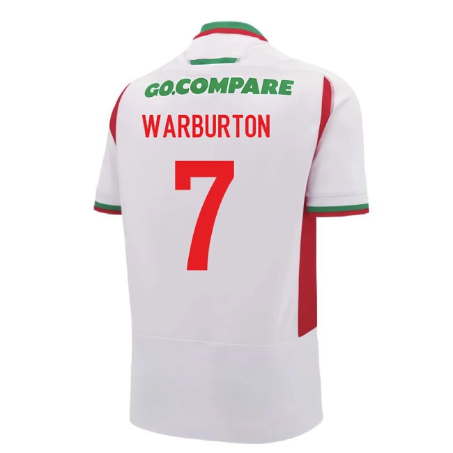 2024-2025 Wales Away Replica Rugby Shirt (Kids) (Warburton 7) — Buy Now