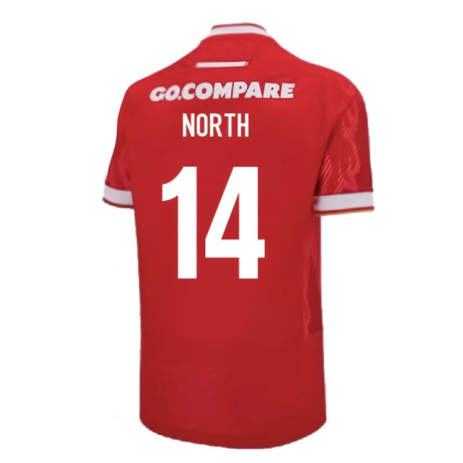 2024-2025 Wales Home Poly Replica Rugby Shirt (North 14) — Shop Now