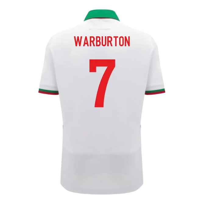 2024-2025 Wales WRU Away Cotton Rugby Shirt (Warburton 7) — Buy Online