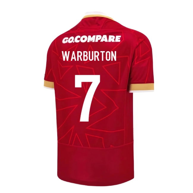 2024-2025 Wales WRU Home Pathway Poly Rugby Shirt (Warburton 7) — Shop Now
