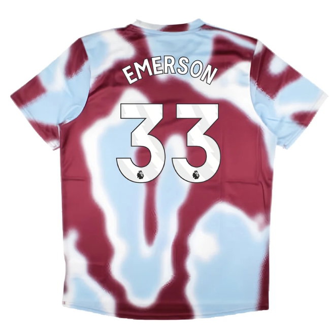 2024-2025 West Ham Warm Up Jersey (New Claret) (Emerson 33) — Shop Online