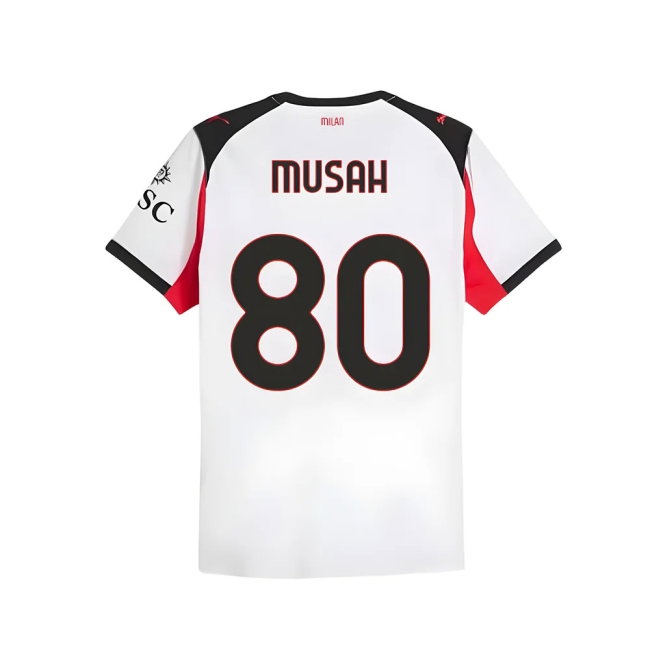 2025-2026 AC Milan match-style Away Shirt (Musah 80)