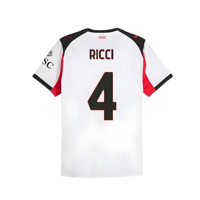 2025-2026 AC Milan Player Version Away Shirt (Ricci 4) — Buy Now
