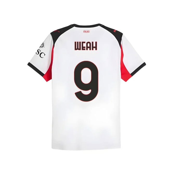 2025-2026 AC Milan Player Version Away Shirt (Weah 9) — Buy Now