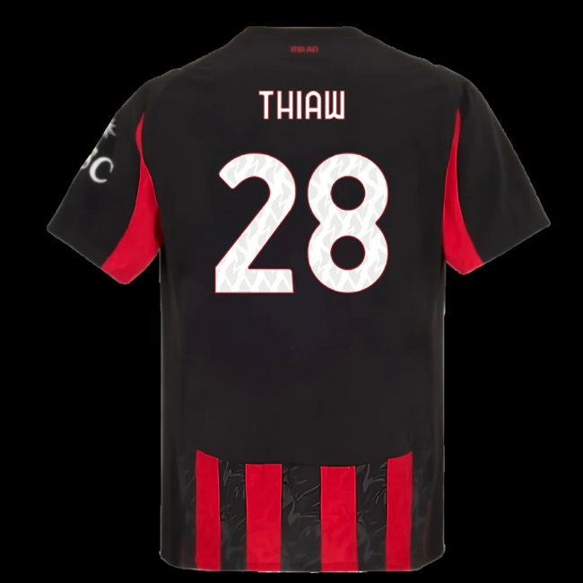 2025-2026 AC Milan Player Version Home Shirt (Thiaw 28) — Shop Online