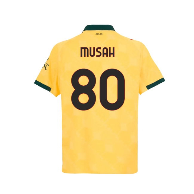2025-2026 AC Milan match-style Third Shirt (Musah 80)