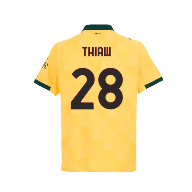 2025-2026 AC Milan Player Version Third Shirt (Thiaw 28) — Shop Now