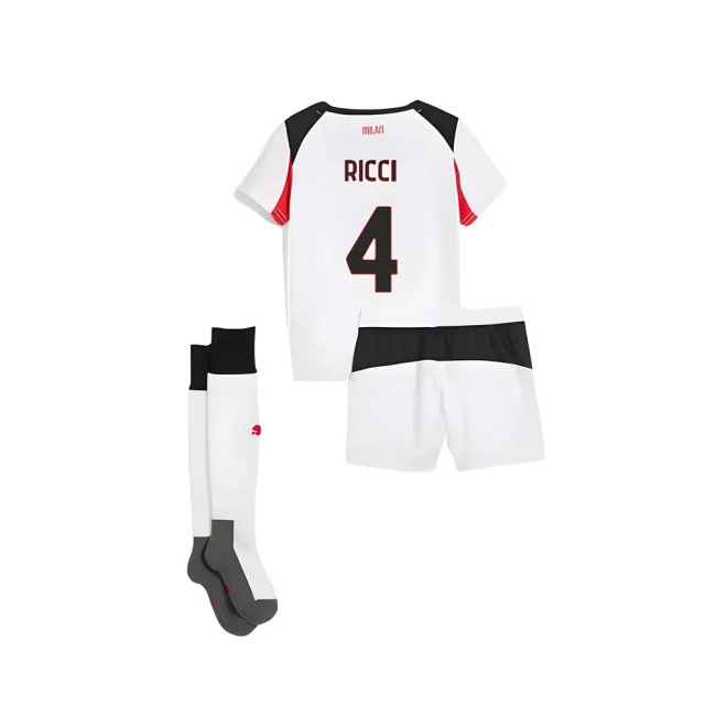 2025-2026 AC Milan Away Mini Kit (Ricci 4) — Buy Now