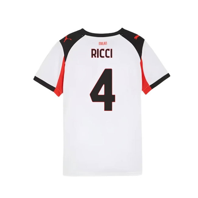 2025-2026 AC Milan Away Shirt (Kids) (Ricci 4) — Shop Online