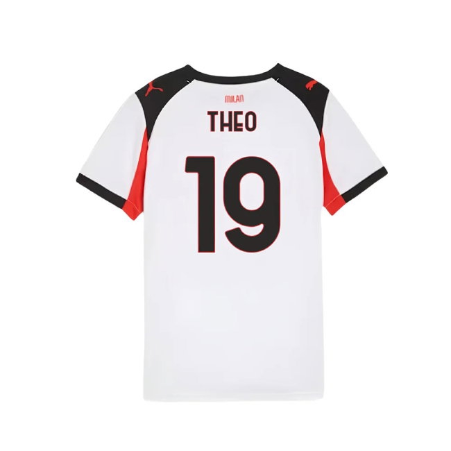 2025-2026 AC Milan Away Shirt (Kids) (Theo 19) — Shop Now