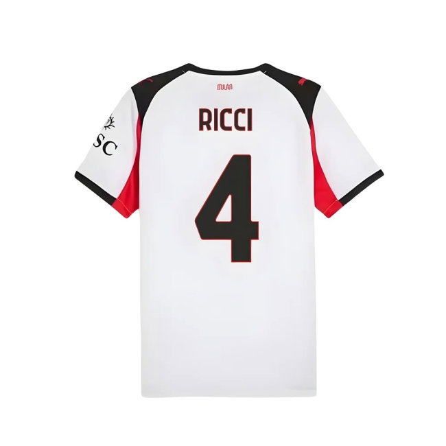 2025-2026 AC Milan Away Shirt (Ricci 4) — Shop Online