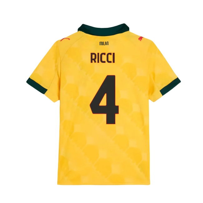 2025-2026 AC Milan Third Shirt (Kids) (Ricci 4) — Buy Now