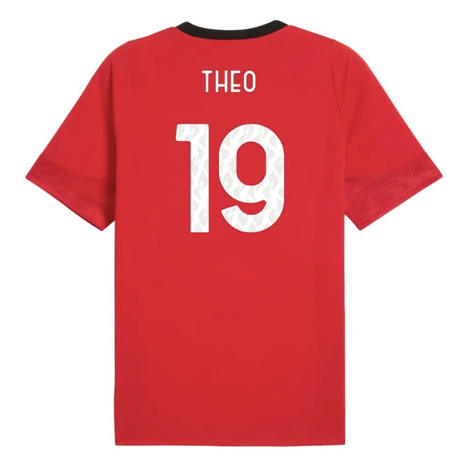 2025-2026 AC Milan Training Jersey (Red) (Theo 19) — Shop Now