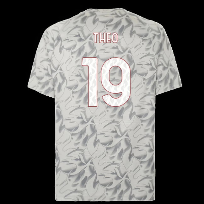 2025-2026 AC Milan Warm Up Jersey (Smokey Gray) (Theo 19) — Buy Now