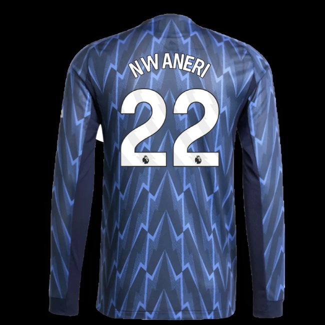 2025-2026 Arsenal Player Version Long Sleeve Away Shirt (Nwaneri 22) — Buy Now