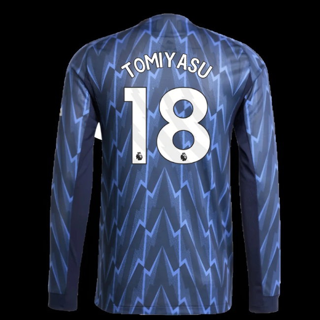 2025-2026 Arsenal Player Version Long Sleeve Away Shirt (Tomiyasu 18) — Shop Now