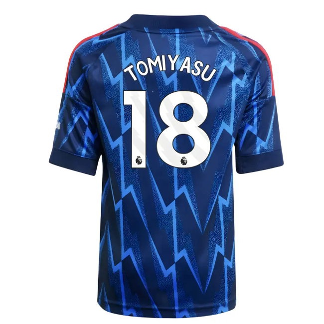 2025-2026 Arsenal Away Mini Kit (Tomiyasu 18) — Buy Online