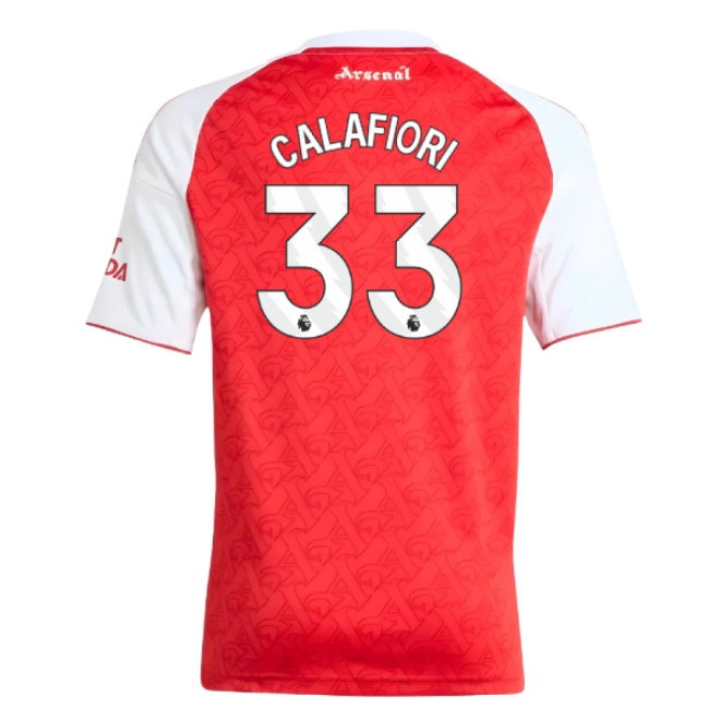 2025-2026 Arsenal Home Shirt (Kids) (Calafiori 33)