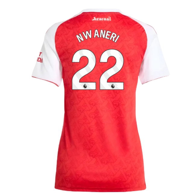 2025-2026 Arsenal Home Shirt (Womens) (Nwaneri 22) — Shop Now