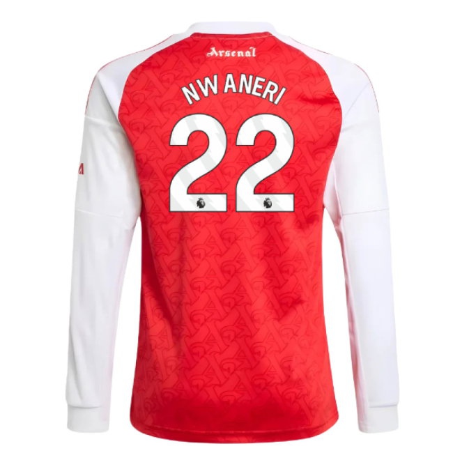 2025-2026 Arsenal Long Sleeve Home Shirt (Kids) (Nwaneri 22) — Buy Online