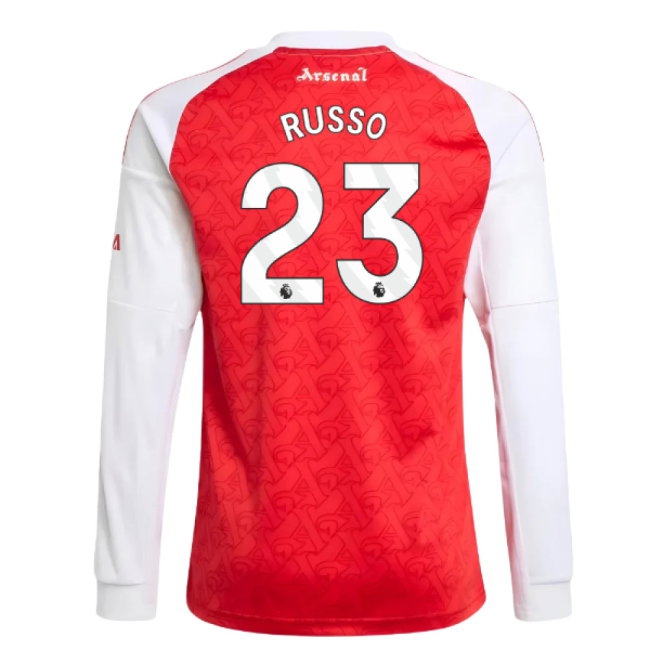 2025-2026 Arsenal Long Sleeve Home Shirt (Kids) (Russo 23) — Shop Now