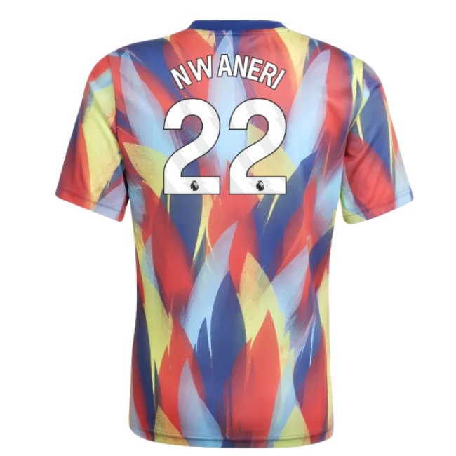 2025-2026 Arsenal Pre-Match Shirt (Victory Blue) - Kids (Nwaneri 22) — Shop Online