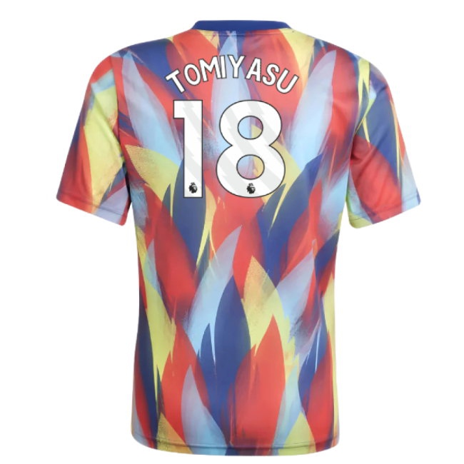 2025-2026 Arsenal Pre-Match Shirt (Victory Blue) - Kids (Tomiyasu 18) — Buy Online