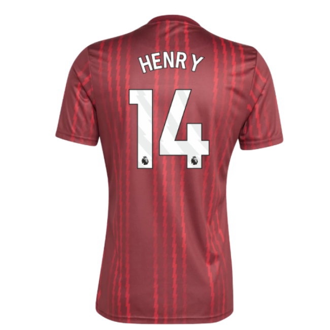 2025-2026 Arsenal Pre-Match Warm Up Shirt (Burgundy) (Henry 14) — Shop Now