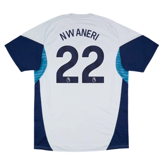 2025-2026 Arsenal Training Shirt (Grey Two) (Nwaneri 22) — Buy Now