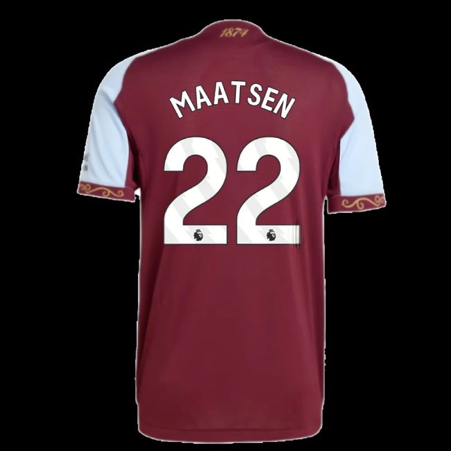 2025-2026 Aston Villa Player Version Home Shirt (Maatsen 22) — Shop Online