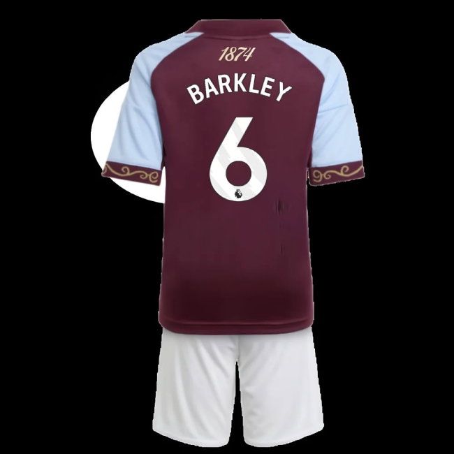 2025-2026 Aston Villa Home Mini Kit (Barkley 6)