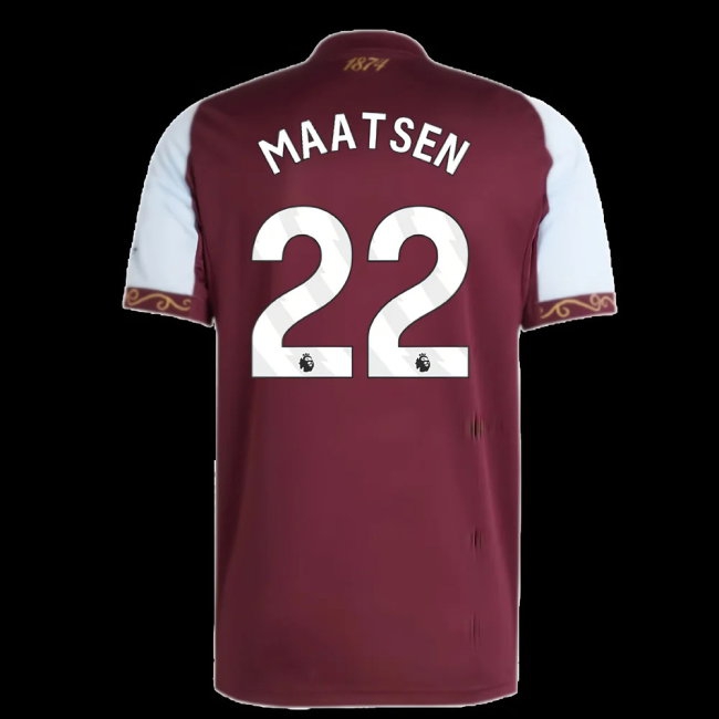 2025-2026 Aston Villa Home Shirt (Maatsen 22) — Shop Now