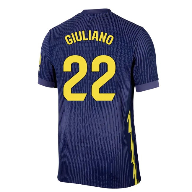 2025-2026 Atletico Madrid Player Version Away Shirt (Giuliano 22) — Shop Online
