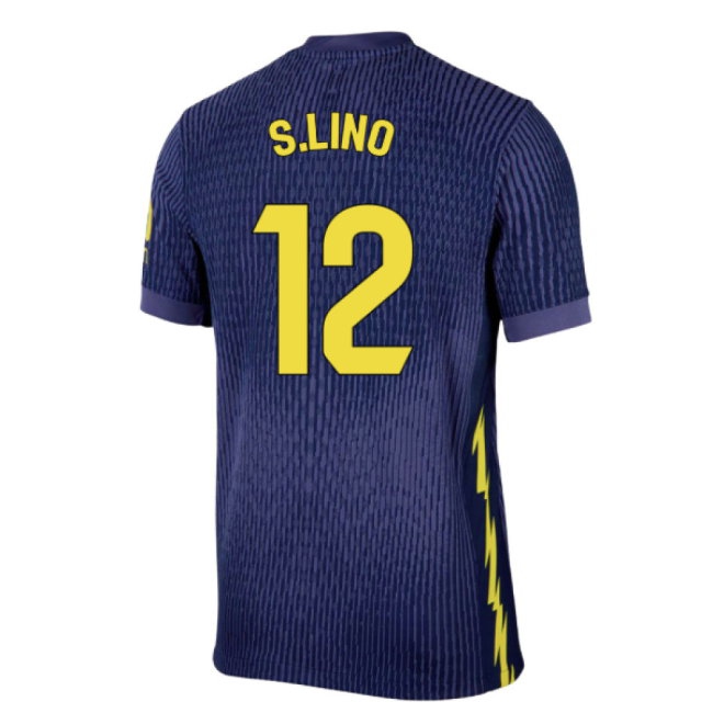 2025-2026 Atletico Madrid Player Version Away Shirt (S.Lino 12) — Shop Online