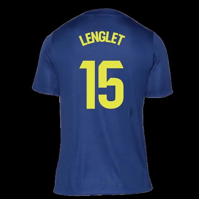 2025-2026 Atletico Madrid Pre-Match Shirt (Blue-Yellow) (Lenglet 15)